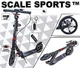 Самокат двоколісний Scale Sports SS-12 дискові гальма 100 кг чорний (DP-2147421063) - зображення 3