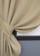 Комплект коротких штор VR-Textil Микровелюр Petek № 1491ш Бежевый 130х170 см 2 шт (35-0216) - изображение 4