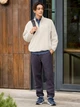 Толстовка на флисе, на молнии мужская Uniqlo 132371375 3XL Молочная (1159828893) - изображение 2