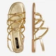 Женские босоножки Nine West 123AL1737 5905588555520 41 26 см Золотистые (5905588555698) - изображение 4