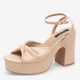 Женские босоножки Nine West WFA2634-2 5905588559559 37 24.2 см Бежевые (5905588559689) - изображение 2