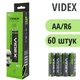 Батарейки LR6 VIDEX -60 штук, Alkaline AA - зображення 1