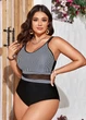 Женский Слитный купальник FS Lizzy Plus Size 1XL (52-54) Черный (7306) - изображение 3