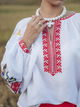 Вышиванка женская с узором Edelvika 143-24/00 2XL Белая (ED2100000672929) - изображение 3