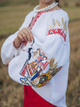 Вышиванка женская с узором Edelvika 143-24/00 XL Белая (2100000670260) - изображение 5