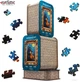 Деревянный пазл THEGRAVIX Звездная ночь и кот-скрипач М 42 x 28 см 285 элементов (04239) - изображение 3