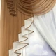 Красивая занавеска в детскую ALBO 200x160 cm Коричневая (KU-176-13) - изображение 4