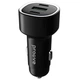 Автомобільний зарядний пристрій Proove Flash 60W 2 Type-C + USB (CCFL60111201) Black - зображення 1
