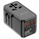 Універсальний адаптер Мережевий зарядний пристрій Proove Trip 85W 3Type-C + USB (TATR85130001) Black - зображення 2