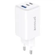 Сетевое зарядное устройство Proove Pocket GaN 65W 2Type-C + USB (WCPG65121202) White - изображение 1