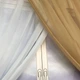 Тюль шифон для спальни зала кухни, шифоновый тюль для кухни спальни гостинной Бежевый (KU-139-25) - изображение 7