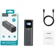 Батарея універсальна Choetech 27000mAh, PD/140W in/out, 2*USB-C/PD5.0, QC3.0/22W, TFT Display (B670-CCGY) - зображення 4