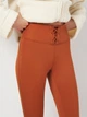 Спортивные леггинсы для тренировок женские Puma W Train Cloudspun Rib Tight 52479281 XS Рыжие (4099686065188) - изображение 4