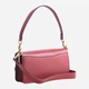 Сумка багет седло женская из натуральной кожи средняя Coach Signature Monogram BG-COA-20 Красная (193971591582) - изображение 2