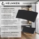 Ванна акриловая Helmken Luna 150x70 см (075Y03214G) комплект 4 в 1: прямоугольная ванна, ножки, Черный подголовник, Черная фронтальная панель - изображение 15