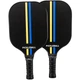 Набор для пиклбола SP-Sport PICKLEBALL MT-8730 2 ракетки 4 мяча полотенце с чехлом черный-желтый-голубой - изображение 2
