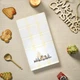 Полотенце вафельное Home Line. Желтая полоска, с вышивкой домики-45х70 - изображение 3