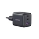 Зарядний пристрій UGREEN X515 GaNInfiniti 30W Fast Charger 3-Port для iPhone 16 15 14 Pro MAX, Samsung Galaxy, Xiaomi Tablet, iPad 2C1A Black (55536) - зображення 1