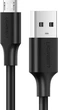 Кабель Ugreen US289 USB 2.0 to Micro Cable Nickel Plating 2A 0.25 м Black (60134) - изображение 2