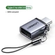 Адаптер UGREEN US270 OTG Type-C to USB 3.0 з карабіном Space Gray (50283) - зображення 2