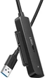 Кабель для під'єднання 2,5-дюймового SSD і HDD диска SATA-USB 3.0 UGREEN CM321 (5 Гбіт/с, 0.5 м). Black - зображення 1