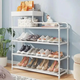 Полиця для взуття на 5 секцій Storage Shoe Rack біла - зображення 2