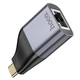 Внешняя сетевая карта Type-C на RJ45 LAN USB переходник Hoco Ethernet Adapter (100 Mbps). Gray - изображение 6