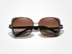 Женские поляризационные солнцезащитные очки KINGSEVEN N7011 Brown - изображение 2