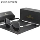 Жіночі поляризаційні сонцезахисні окуляри KINGSEVEN N7011 Black - зображення 1