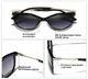 Женские поляризационные солнцезащитные очки KINGSEVEN N7826 Black Gray - изображение 4