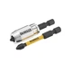 Набор бит DeWALT IMPACT TORSION, ударных, Ph2, L=50 мм, 2 шт.+магнитный держатель (DT70536T) - изображение 2