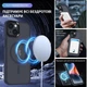 Чехол ударостойкий матовый WAVE Premium Matte Insane Case with MagSafe для Apple Iphone 14 Pro Midnight Blue - изображение 3