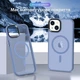 Чехол ударостойкий матовый WAVE Premium Matte Insane Case with MagSafe для Apple Iphone 14 Pro Sierra Blue - изображение 5