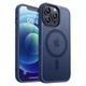 Чехол ударостойкий матовый WAVE Premium Matte Insane Case with MagSafe для Apple Iphone 13 Pro Midnight Blue - изображение 1