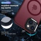 Чехол ударостойкий матовый WAVE Premium Matte Insane Case with MagSafe для Apple Iphone 15 Red - изображение 2
