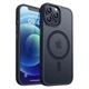 Чехол ударостойкий матовый WAVE Premium Matte Insane Case with MagSafe для Apple Iphone 12 Pro Max Black - изображение 1