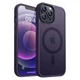 Чехол ударостойкий матовый VVave Premium Matte Insane Case with MagSafe для Apple Iphone 12 Pro Max Deep Purple - изображение 1
