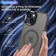 Чехол ударостойкий матовый WAVE Premium Matte Insane Case with MagSafe для Apple Iphone 15 Gray - изображение 4