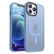 Чохол ударостійкий матовий VVave Premium Matte Insane Case with MagSafe для Apple Iphone 12 Pro Max Sierra Blue - зображення 1