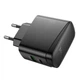 Адаптер сетевой HOCO Bright PD charger CS63A |1USB/1Type-C, 65W/3A| 4997232 - зображення 4