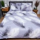 Пододеяльник Moon&Star Бязь Gold Люкс Soft Plumes Полуторный 143 x 210 см (MS-870000730) - изображение 1