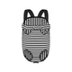 Рюкзак-кенгуру для животных Lesko DT834 Strip Black + White S собак котов - изображение 1