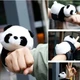 Дитяча м'яка іграшка - браслет панда Panda плюшева прикраса на руку для дітей, 18х12х8 см, чорно-білий (99320274) - зображення 4