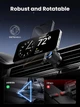 Беспроводное автомобильное зарядное устройство UGREEN W708 Magsafe Qi2 15W держатель для телефона на вентиляционную решетку 15Вт, iPhone 16/16 Plus 15/15 Plus/15 Pro/15 Pro Max/14/13/12 Black (35970) - изображение 9