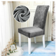 Велюровый чехол для стула Diana Textile Velvet 48x55 см серый - изображение 2