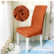 Вельветовый чехол для стула Diana Textile Velvet 48x55 см Оранжевый - изображение 2