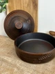 Сковорода 3 литра глиняная (керамическая) с крышкой резная Гражда Колосок - изображение 6