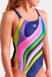 Купальник жіночий Arena WATER FLUIDS SWIMSUIT SWIM PRO 008837-570-38 168 см Синьо-рожевий - изображение 5
