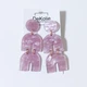 Серьги длинные из акрила DeKolie MK0861-3 фиолетовые - изображение 3