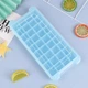 Силиконовая форма для льда с крышкой "Кубики", 36 ячейки Corew голубая, лоток для льда (HbP051360) - изображение 7
